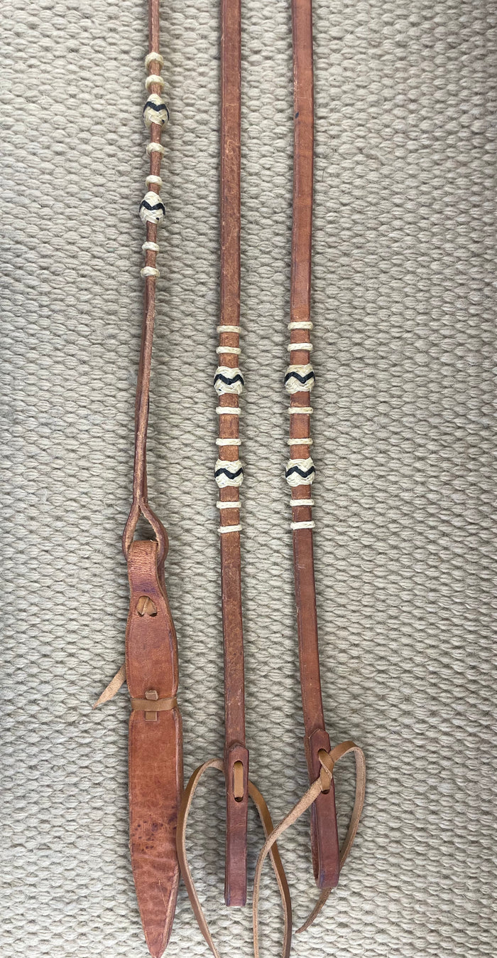 Romal Reins - RR66 - 1/2" Harness w/ Rawhide Buttons 104"