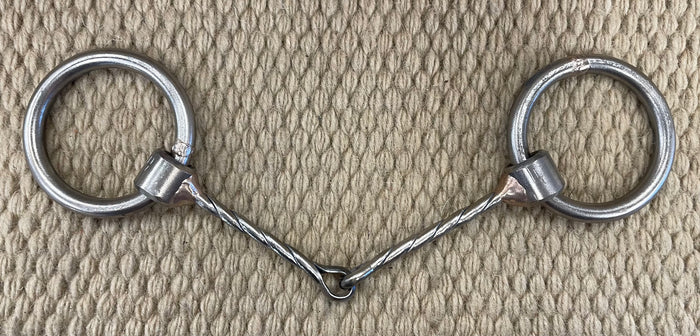 BIT - NH15 - Nolan Hansen Loose Ring Twisted Snaffle - 2 1/2" Rings