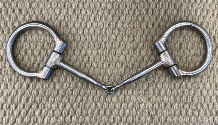 BIT - NH30 - Nolan Hansen D-Ring Mullened Snaffle - 2 1/2" Rings