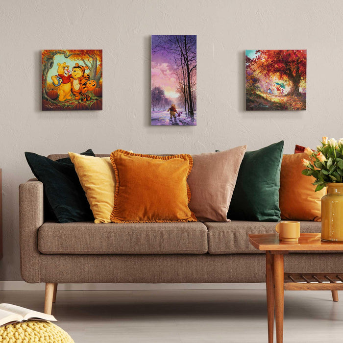 Autumn Leaves Gently Falling - 14" x 14" Limited Edition Gallery Wrapped Canvas Limited Edition Gallery Wrapped Canvas - Art Of Entertainment