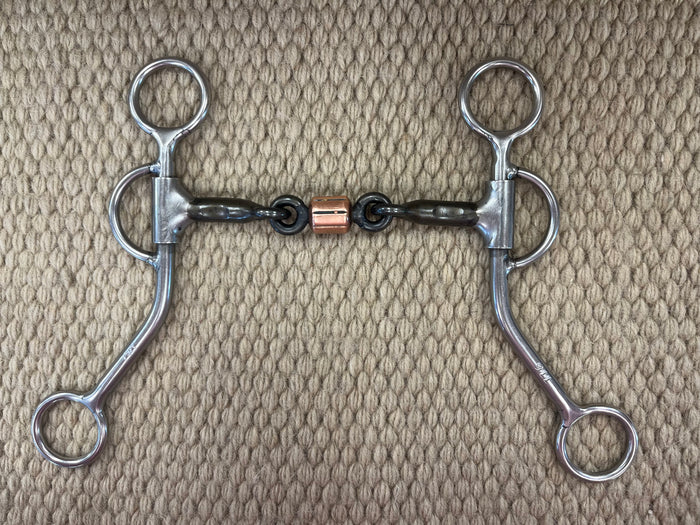 BIT - RM45 - Reinsman Smooth Snaffle w/ Copper Roller