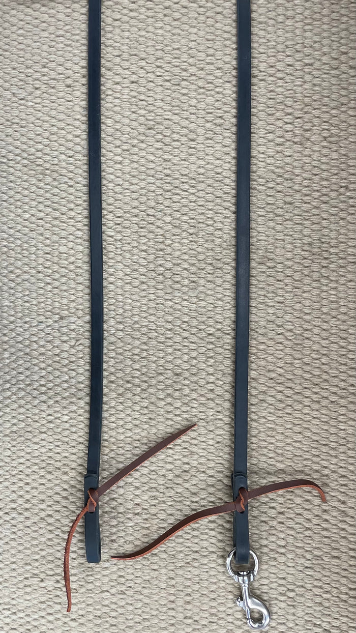 Closed Reins - CR44 - 1/2" x 8' Black Single
