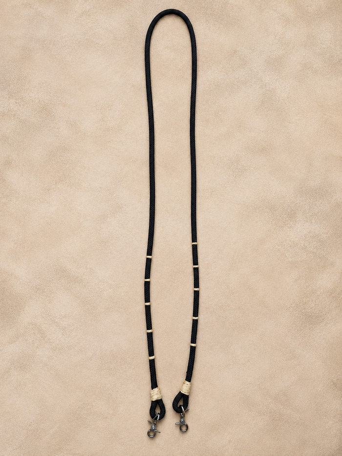 Closed Reins - CR56 - Black Braided Rope Reins