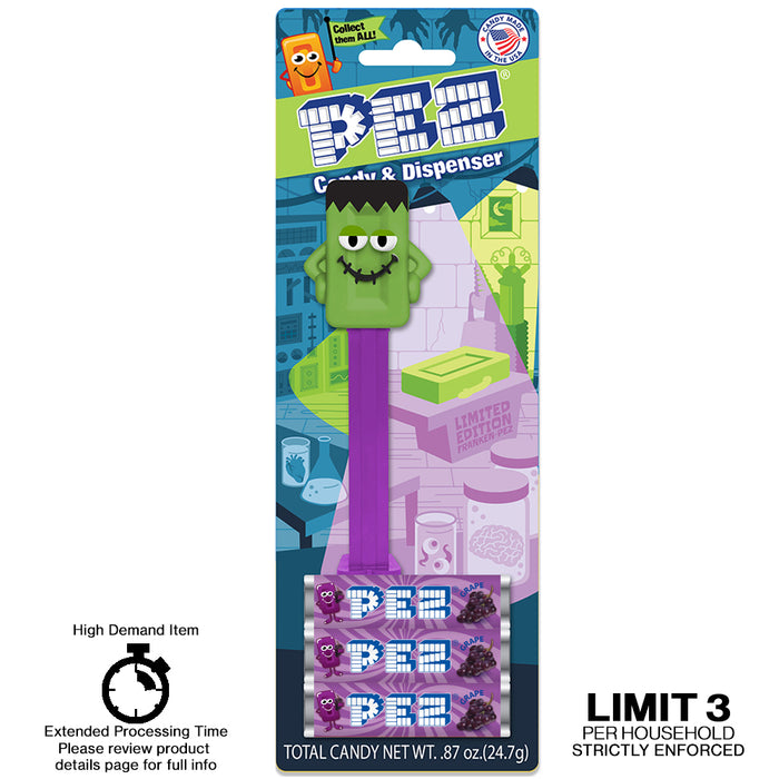 Franky PEZ Halloween Mascot (PEZ.com exclusive) Limit three per household strictly enforced
