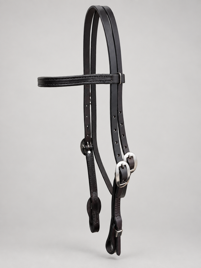 Headstall - HS402 - 5/8" Dark Oil Browband with Quick Change