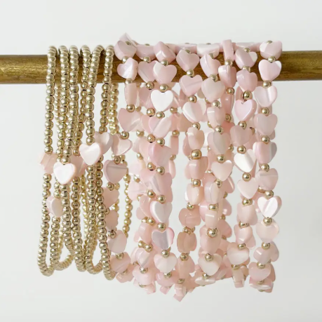 Pippa Sweet Pink Bracelet - Multi Heart