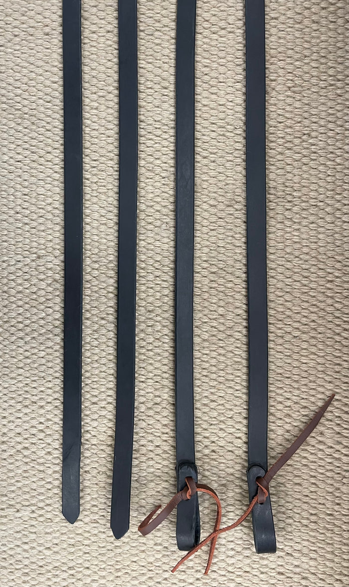 Split Reins - SR99 - 3/4" x 8' Black Split Rein