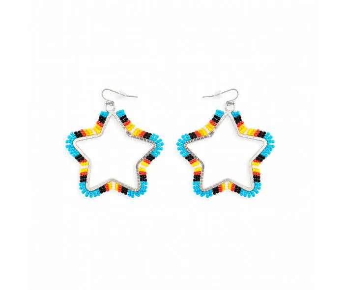 Star Light Star Bright Beaded Earrings