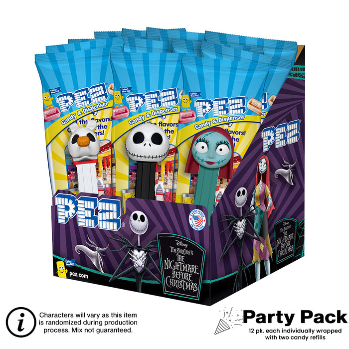 The Nightmare Before Christmas PEZ Party Pack (12 pack - each Individually wrapped)