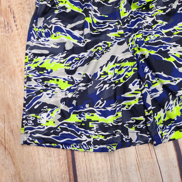 UNDER ARMOUR HYPER CAMO BOOST NAVY/LIME SHORT