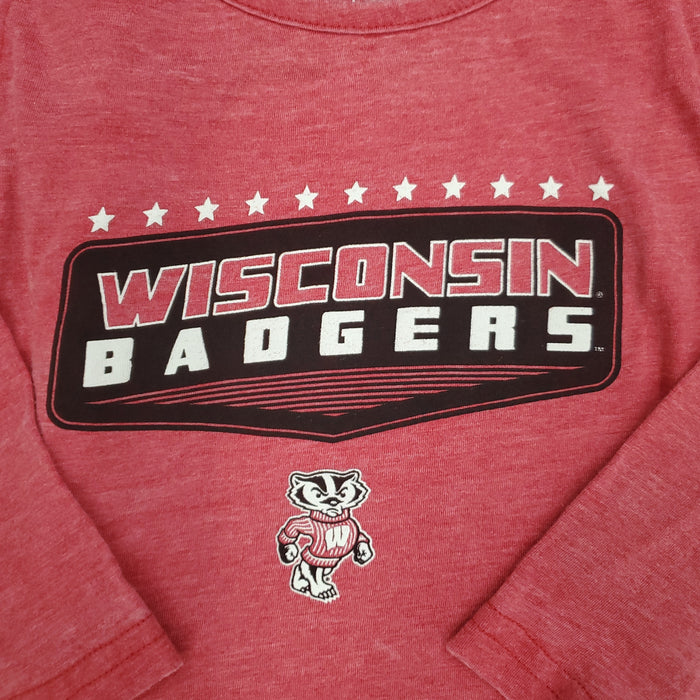 WES AND WILLY WISCONSIN BADGER BURNOUT LONG SLEEVE
