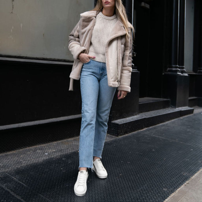 Women's Saga One Platform | White x Black
