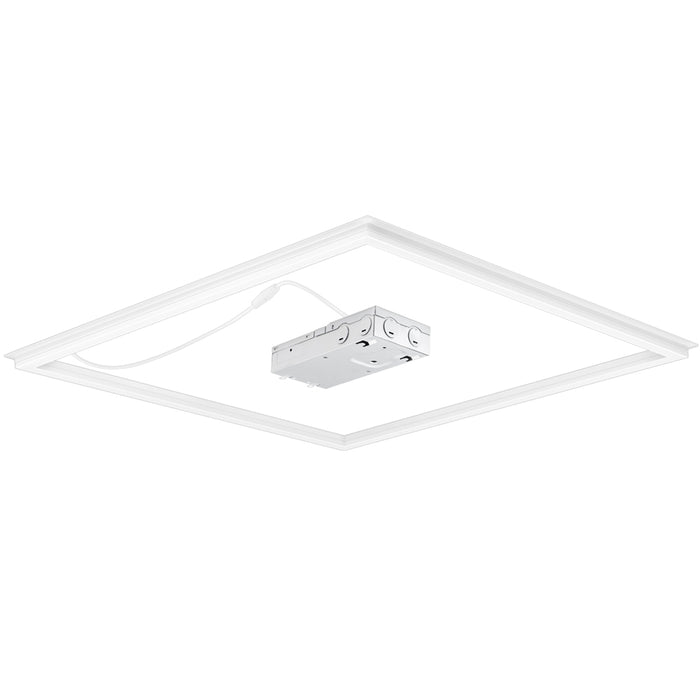 Konlite 2x2 ft LED Frame light fixture on a white background