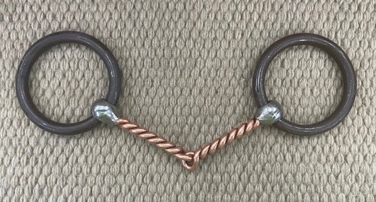BIT - PC38 - Pro Choice Bob Avilla Heavy Loose Ring Twisted Copper Snaffle