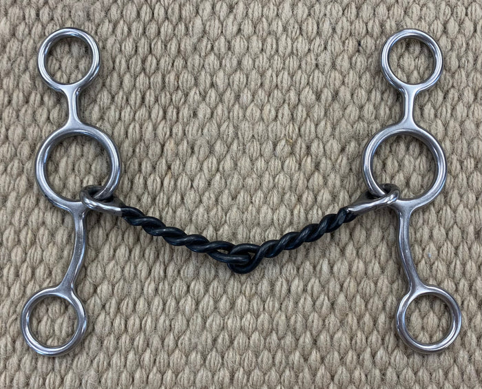 BIT - RM53 - Reinsman Junior Cow Horse Twisted Sweet Iron Snaffle
