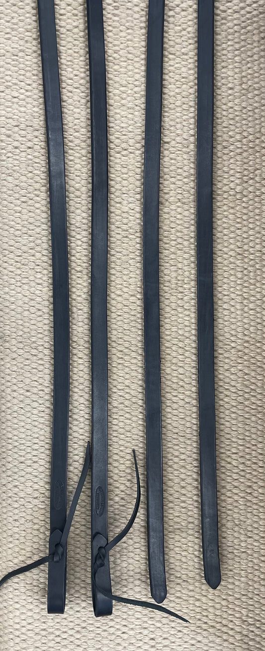 Split Reins - SR91 - 3/4" x 8' Black Harness