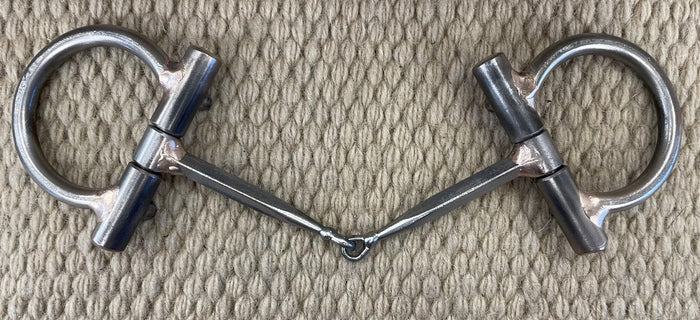 BIT - NH26 - Nolan Hansen Signal D-Ring Alligator Snaffle - 2 1/2" Rings