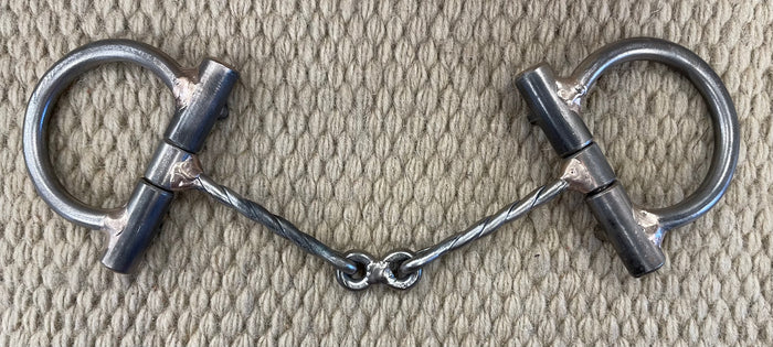 BIT - NH27 - Nolan Hansen Signal D-Ring Twisted Dogbone Snaffle - 2 1/2" Rings