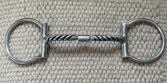 BIT - MB05 - Myler D-Ring Sweet Iron Twisted Comfort Snaffle