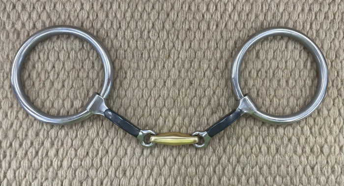 BIT - PC40 - Pro Choice EQ Ring Square Dogbone Snaffle