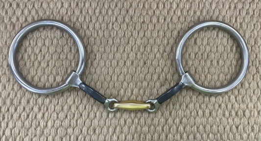 BIT - PC40 - Pro Choice EQ Ring Square Dogbone Snaffle