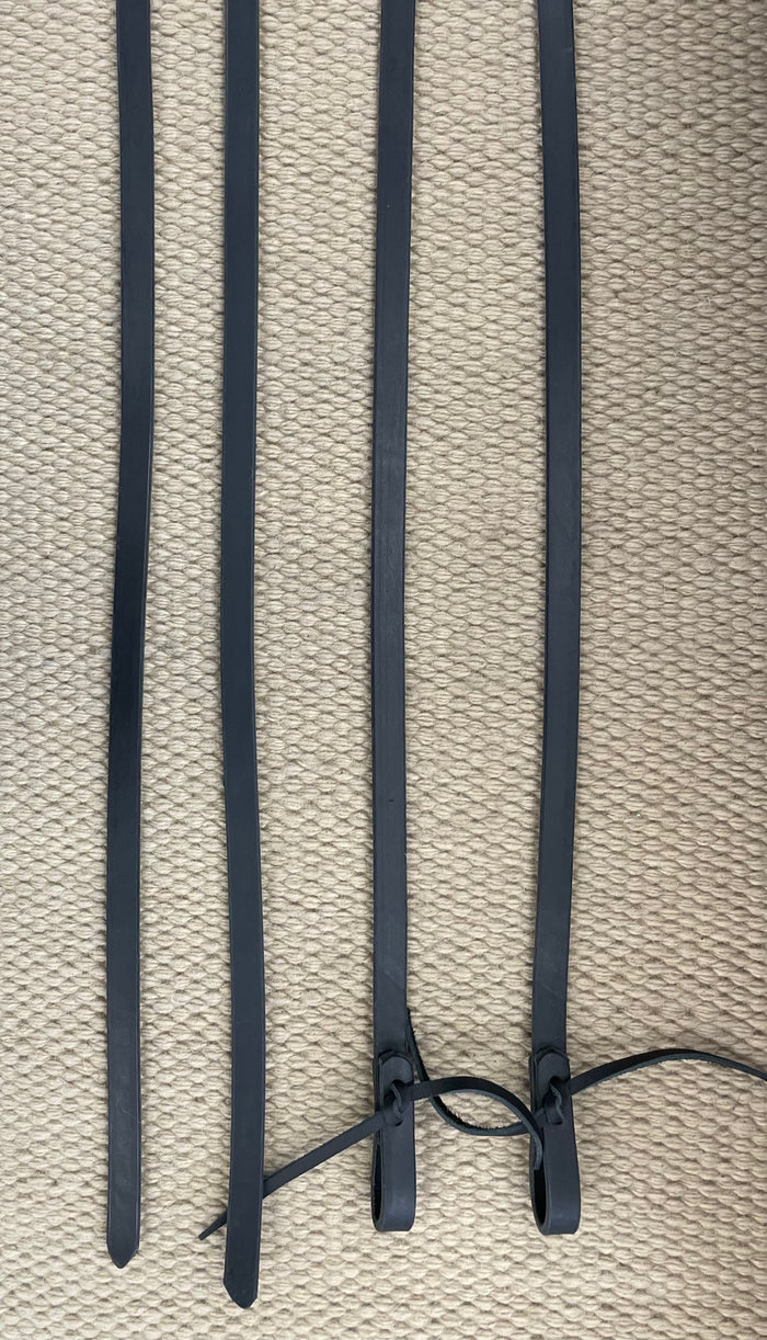 Split Reins - SR100 - 5/8" x 8' Plain Black