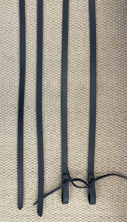 Split Reins - SR100 - 5/8" x 8' Plain Black