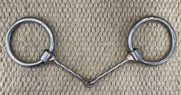 BIT - NH22 - Nolan Hansen Loose Ring Twisted Snaffle - 3" Rings