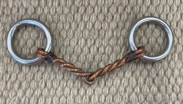 BIT - PB04 - Reinsman Pony Loose Ring Twisted Snaffle 3 1/2"