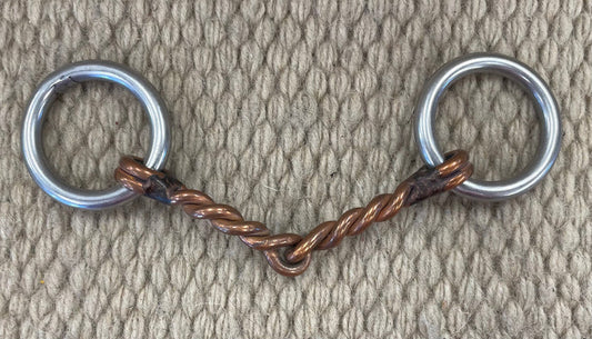 BIT - PB04 - Reinsman Pony Loose Ring Twisted Snaffle 3 1/2"