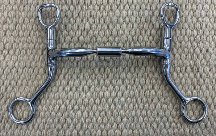 BIT - MB62 - Myler Stainless Steel HBT Sweet Iron Comfort Snaffle Wide Barrel