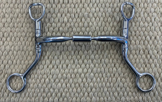 BIT - MB62 - Myler Stainless Steel HBT Sweet Iron Comfort Snaffle Wide Barrel