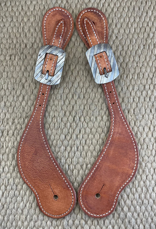 Spur Straps - SPS06 - Martin Cowboy Natural Harness w/ Bandera Buckle