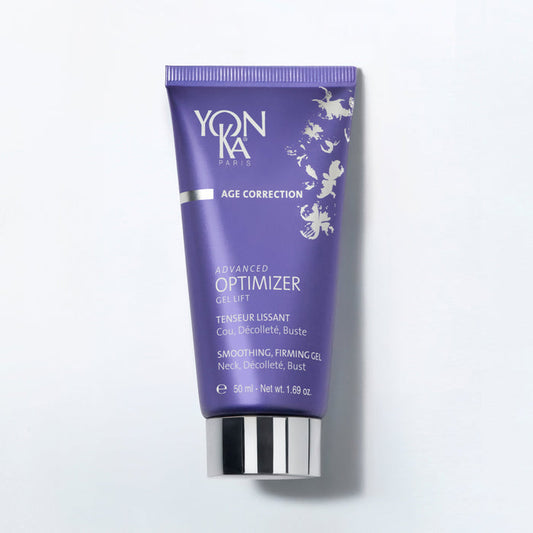 Advanced Optimizer Gel Lift 50 ml bottle labeled Yon-Ka Paris gel for neck bust and décolleté firming