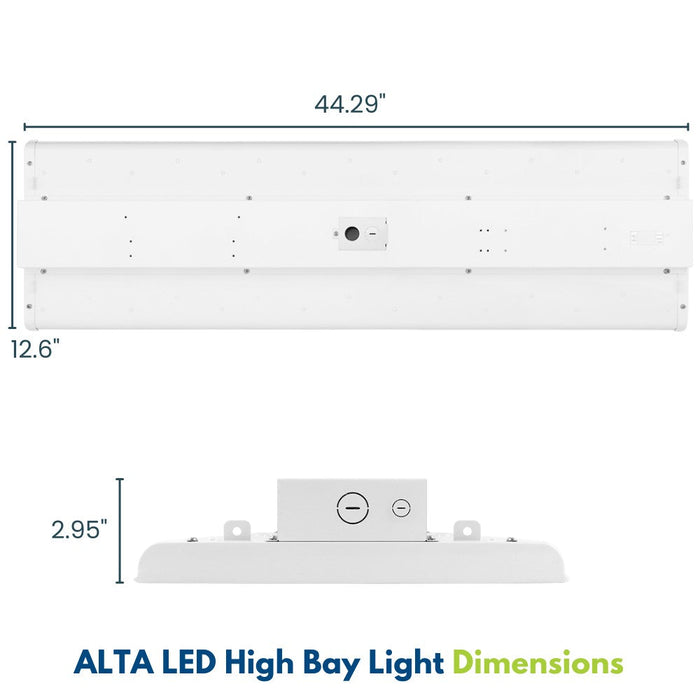 Dimensions of Konlite ALTA 300W LED High Bay Light
