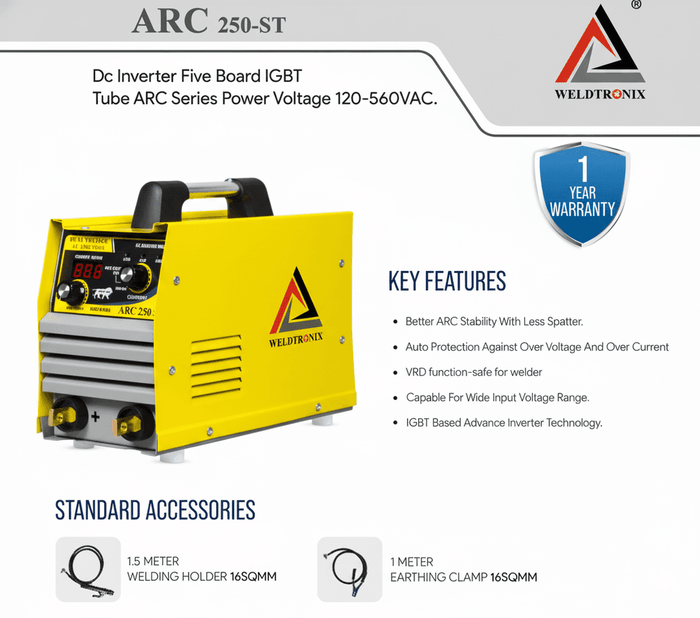 ARC 250 ST Portable Welder - Lightweight and powerful