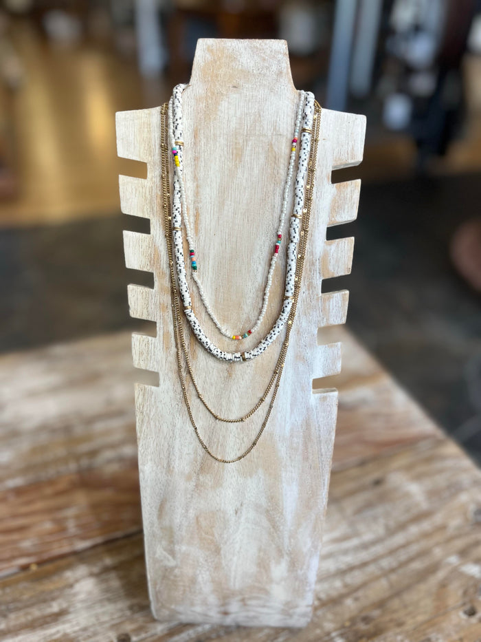 Beaded Layered Necklace Necklace