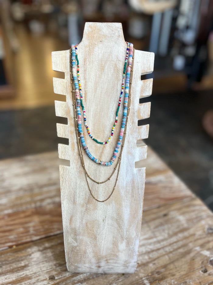 Beaded Layered Necklace Necklace