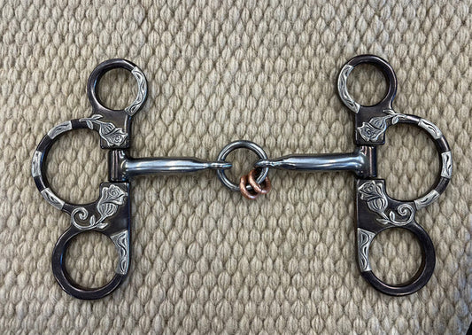 BIT - CT10 - Cowboy Tack Big Rose Short Shank Lifesaver