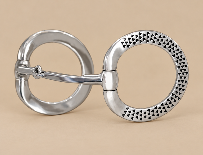 BIT - CT12 - Black Rasp Eggbutt Snaffle