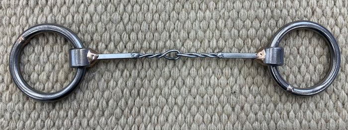 BIT - NH10 - Nolan Hansen Loose Ring Half Twisted Snaffle - 2 1/2" Rings