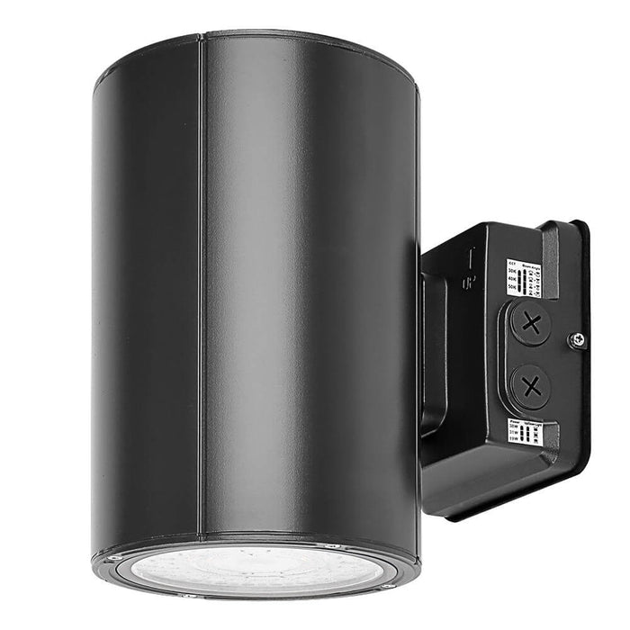 Black 6.1" LED Cylinder Up and Down Wall Light fixture