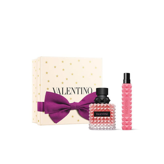 Valentino Born in Roma Donna Eau De Parfum 50ml & Travel Spray 10ml Gift Set