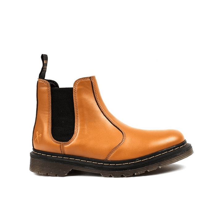 'Brick Lane' vegan Chelsea boot by King55 - brown