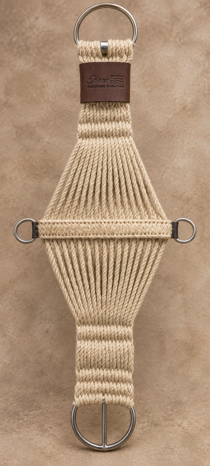Cinches - C17 - 5 Star Roper Mohair 26" Natural