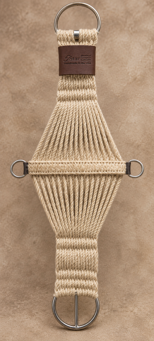 Cinches - C19 - 5 Star Roper Mohair 30" Natural
