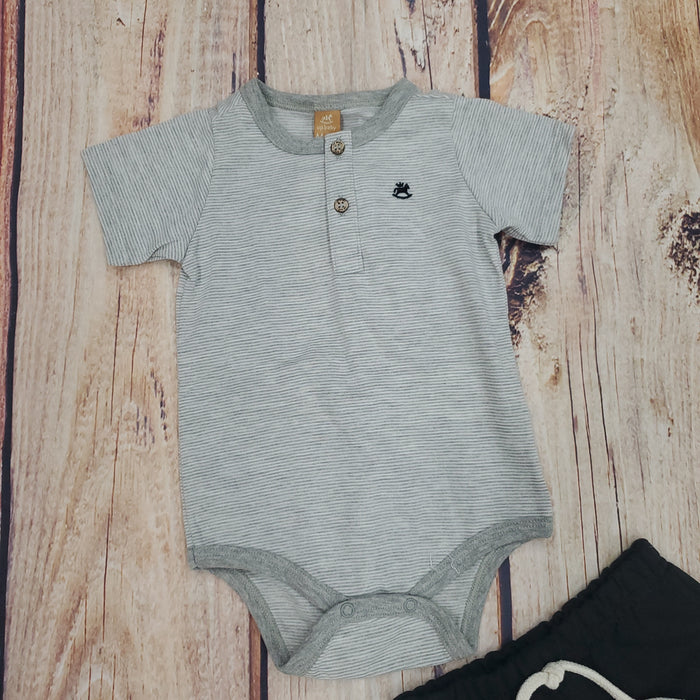 CLEARANCE Up Baby Boys Henley 2 PC Set