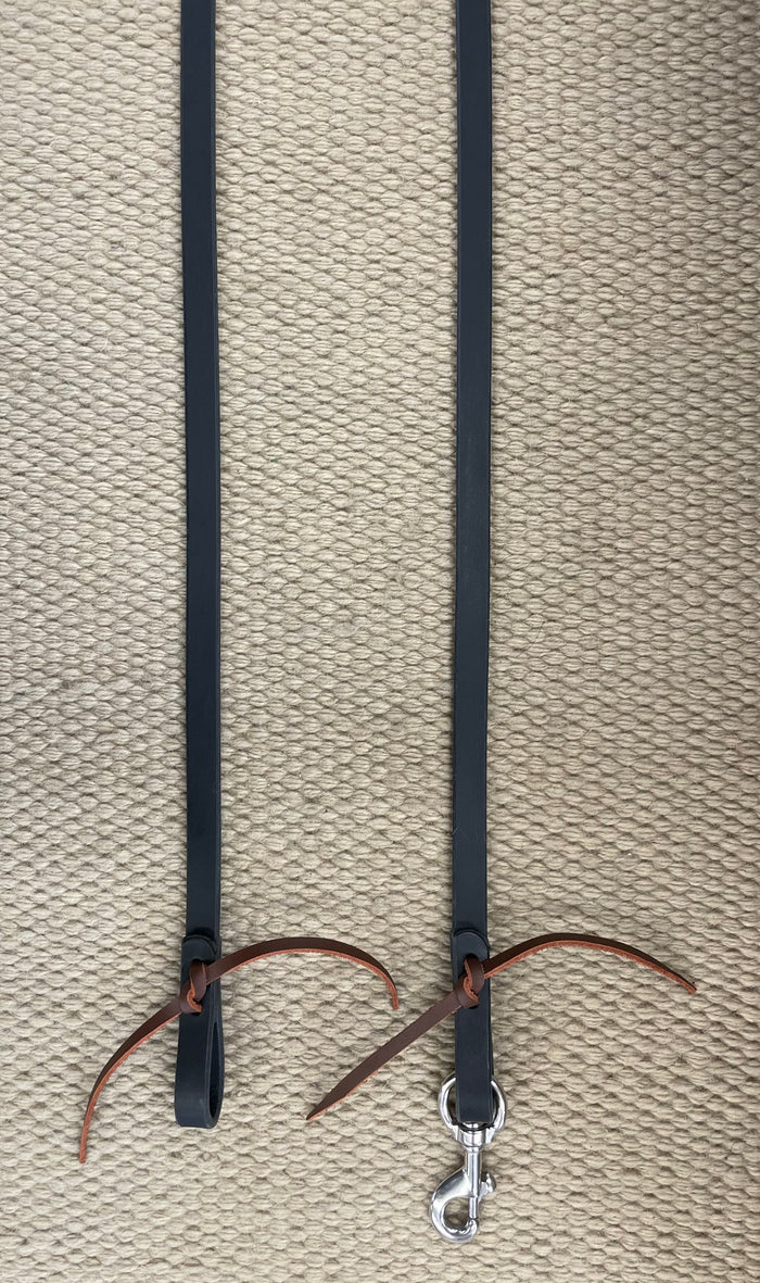Closed Reins - CR31 - 5/8" x 8' Black Single