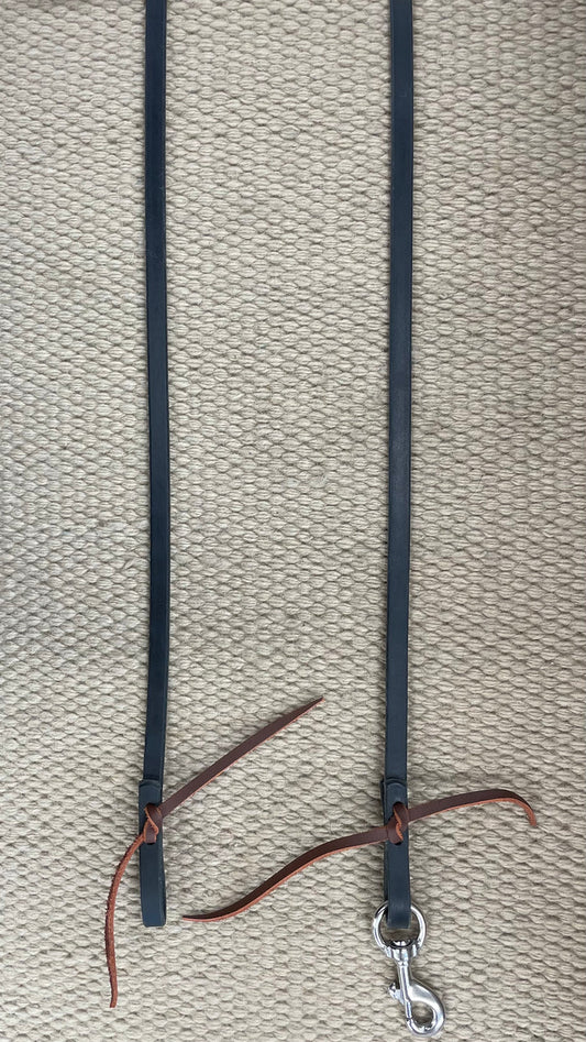 Closed Reins - CR44 - 1/2" x 8' Black Single