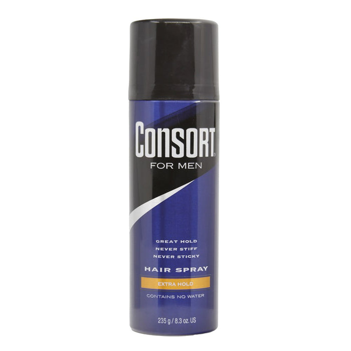 CONSORT For Men Hair Spray (8.3oz) Unscented Extra Hold ⁠